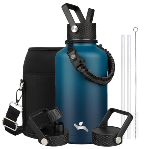64 oz Insulated Stainless Steel Water Bottle Jug with Handle