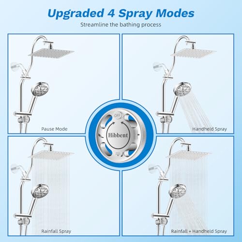 High Pressue All Metal 8" Rainfall Shower Head