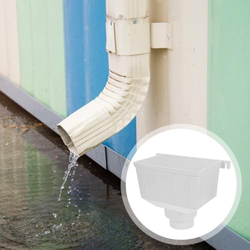 Downspout Diverter Gutter Water Diverter Connector for Rain Barrel Water Collection System Pvc Drain Pipe Accessory for Roof Drainage Easy Install 10.43 X 8.07 X 6.06 in
