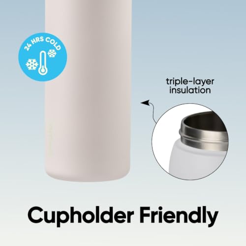 FreeSip Stainless Steel Water Bottle 40 oz Iced Breeze