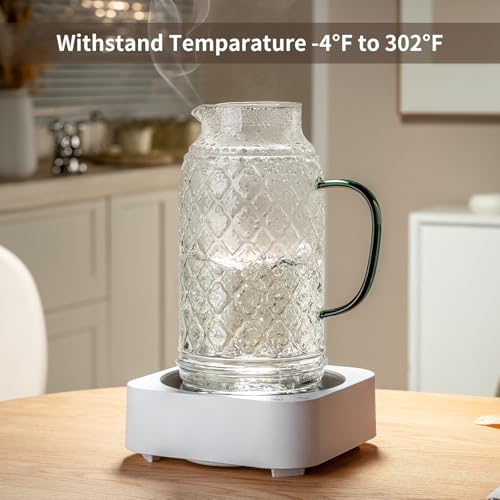 Glass Pitcher with Lid