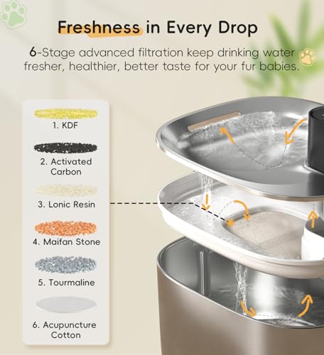 Cat Water Fountain Stainless Steel