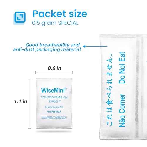 0.5 Gram 2000 Pack Silica Gel Packs