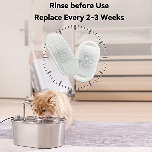 Stainless Steel Cat Water Fountain Filters