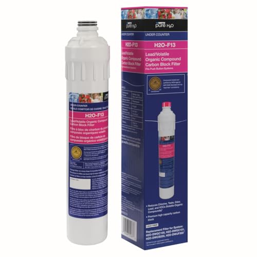 H2O F13 Pure H2O LVOC Carbon Block Replacement Filter 13"