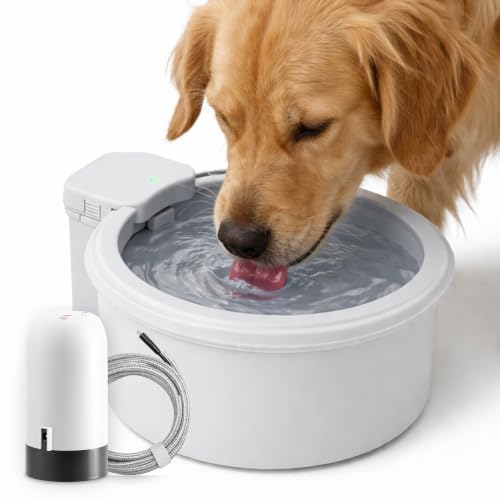 9" Self Refilling Dog Water Bowl & Bottle Pump Bundle