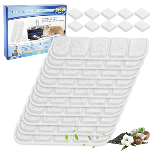 Dog Water Fountain Filter Replacement Fit for SIBAYS 355oz (20 Count)