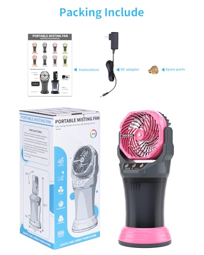 Portable Misting Fan with RGB Ambient Light