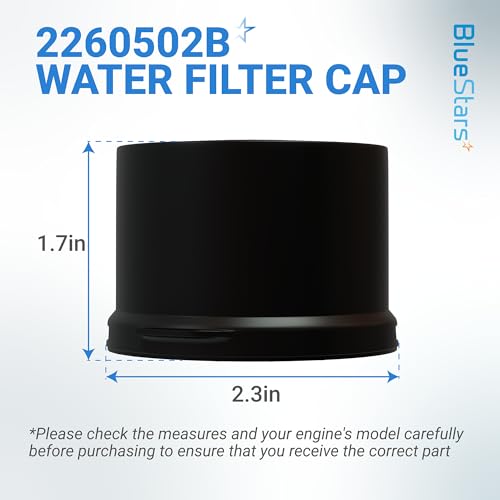 2 Pack] BlueStars 2260502B Refrigerator Water Filter Cap Fits Whirlpool (2 Count)