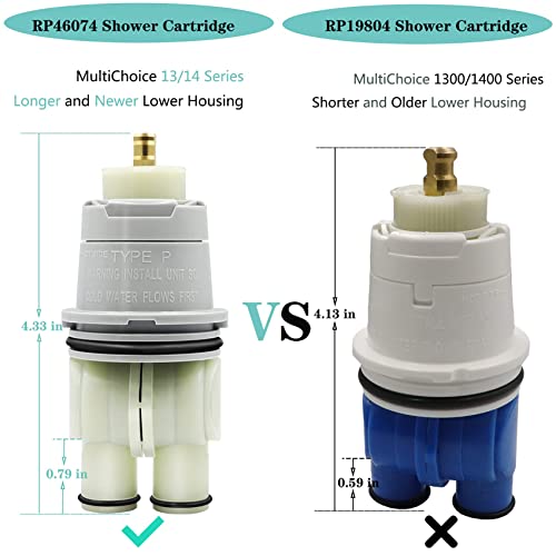 RP46074 Shower Valve Cartridge Assembly Compatible For Shower and Tub 13