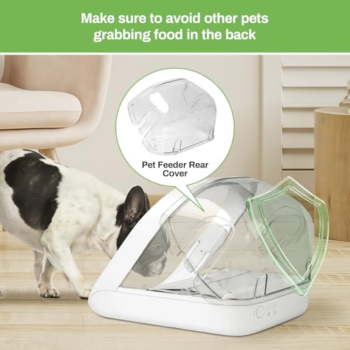 Rear Cover for Automatic Microchip Pet Feeder