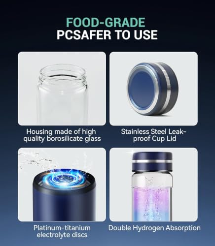 4.0 Upgrade 4000PPB High Concentration Hydrogen Water Bottle Generator【NO.1