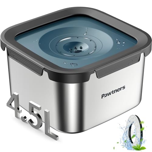Stainless Steel Dog Water Bowl No Spill