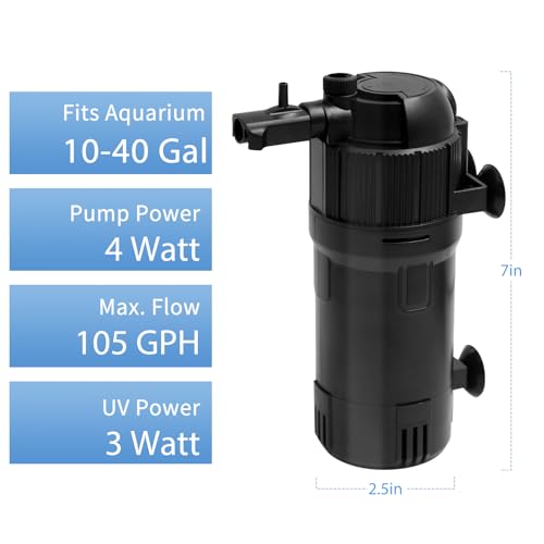 Fish Tank Filter with U
