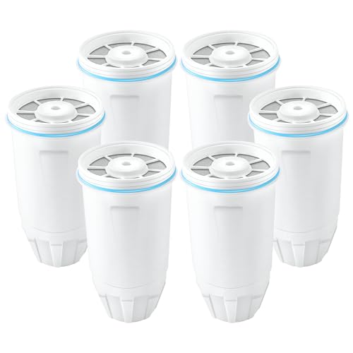 Water Filters Fit for Zero Water Pitchers and Dispenser (6 Count)