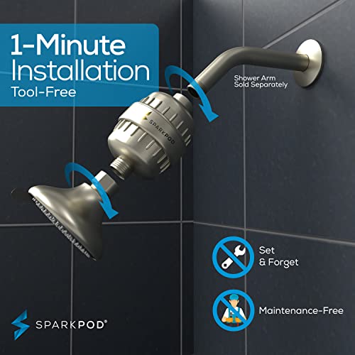 23 Stage Filtered Shower Head with 3 Spray Settings
