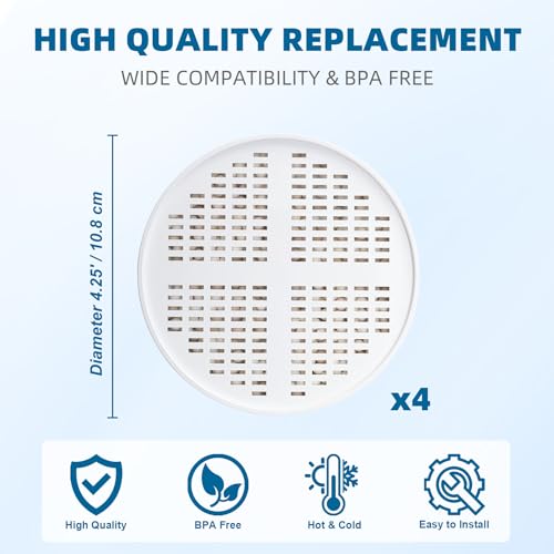Vitamin C + Vitamin E + Vitamin A Shower Filter Replacement Cartridge for Aquahomegroup Shower Head Filter (4 Count)