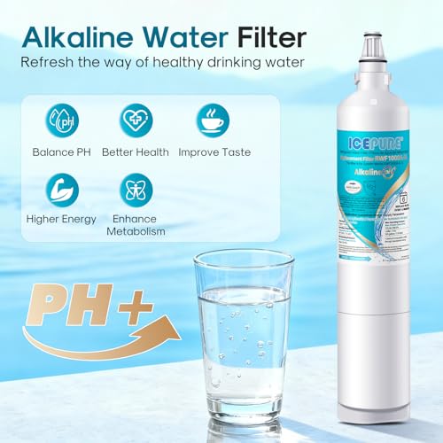 Alkaline 5231JA2006A Water Filter Replacement for LG LT600P (3 Count)