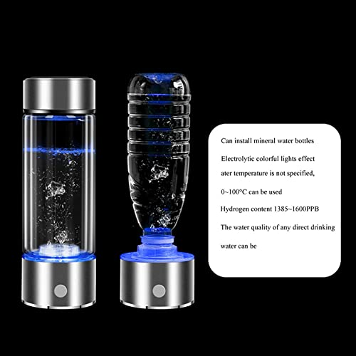 Hydrogen Water Generator Ionizer Hydrogen Alkaline Water Bottle Machine Maker Portable PEM Technology Make Hydrogen Content Up to 800