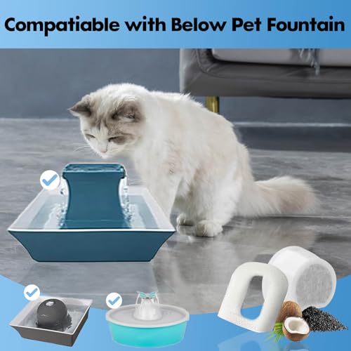8 Pack Cat Water Fountain Filters Replacement (8 Count)