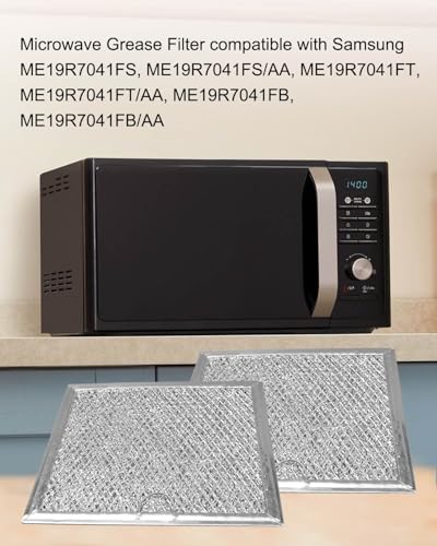 2 Pcs Microwave Grease Filter Fit for Samsung ME19R7041FS ME19R7041FT