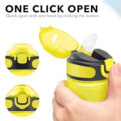 32 oz Drinking Water Bottle with Times to Drink and Straw