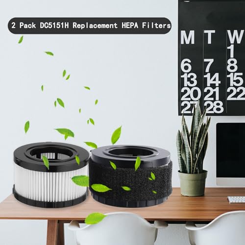 4 Pcs DC5151H HEPA Filter Compatible with DEWALT DC5151H DC515 DCV517