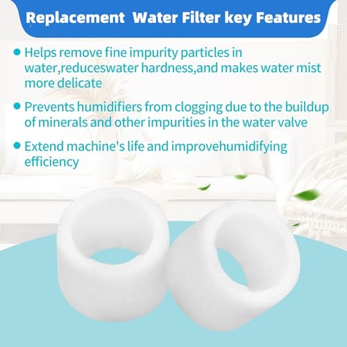 8 Pack Replacement Filters Compatible with LEVOIT Superior 6000S Smart Evaporative Humidifier + 4 (12 Count)