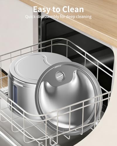 Stainless Steel Cat Water Fountain with 3 Replacement Filters