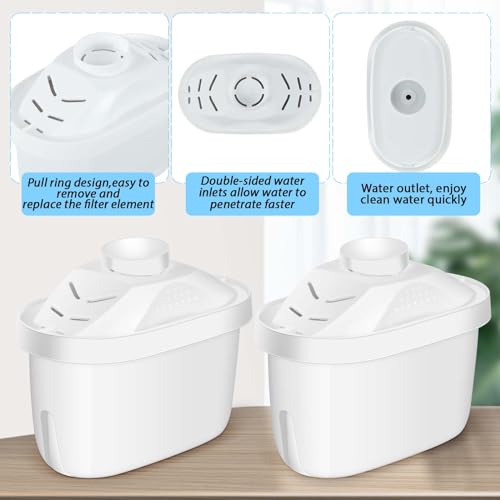 9 Pcs Alkaline Water Filter Replacement Alkaline Water Pitcher Replacement Cartridge for Healthy Drink (9 Count)