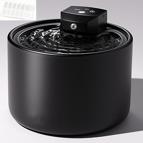 Cordless Ceramic Cat Water Fountain 101.45oz (101.45 Fl Oz)