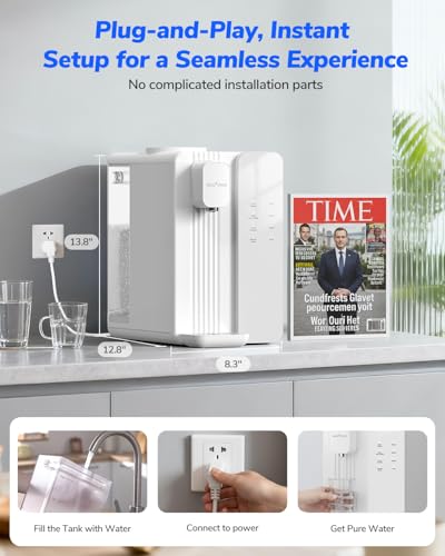MATE4 Countertop Reverse Osmosis Water Filter with UV