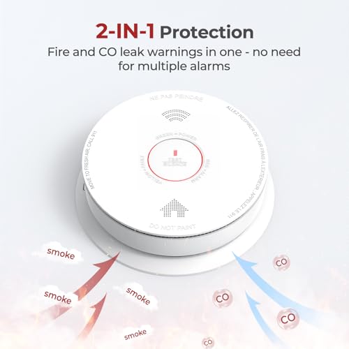 Siterlink Smoke Detector Carbon and Monoxide Detector Combo 1 Pack