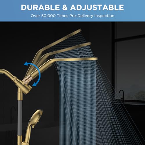 Dual Handheld Shower Head Combo