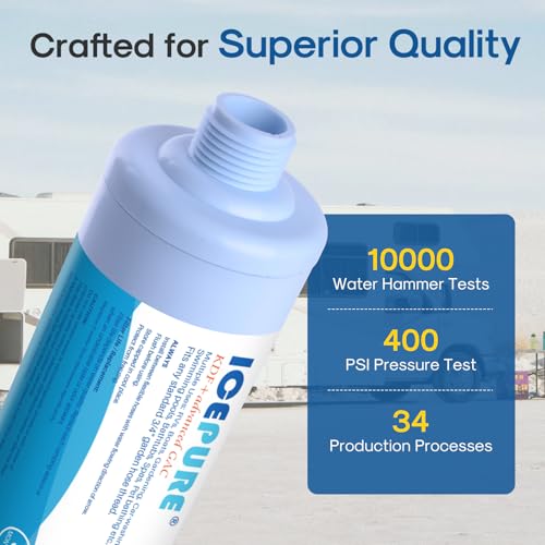 RV Water Filter with Hose Protector GAC & KDF Filtration