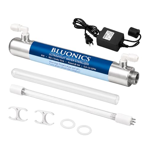 Ultraviolet Light Water Purifier UV System for Reverse Osmosis Drinking Water System 0.5 GPM