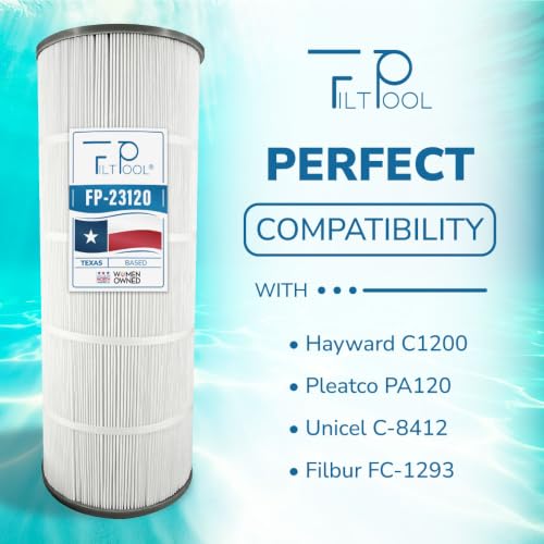 FP-23120 -Hayward CX1200RE, StarClear C1200, Pleatco PA120, Unicel C-8412, Filbur FC-1293, 120 Sqft., 1 Pack