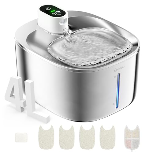 Wireless Cat Water Fountain Stainless Steel