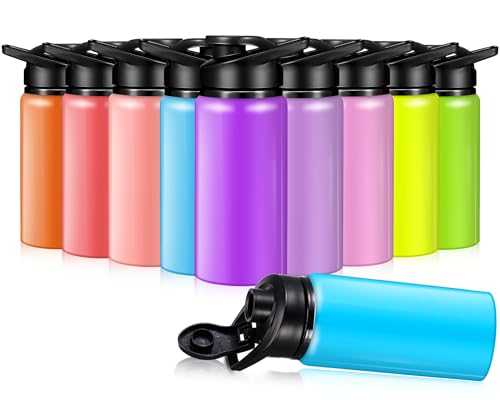 10 Pcs 13.5oz Aluminum Water Bottles Bulk (10 Count)