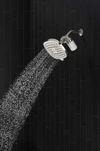 R24670-G-CP Aquifer Filtered Showerhead with Water Filter System, Multifunction Shower Head with Filters Combo Kit for Skin and Hair, Polished Chrome