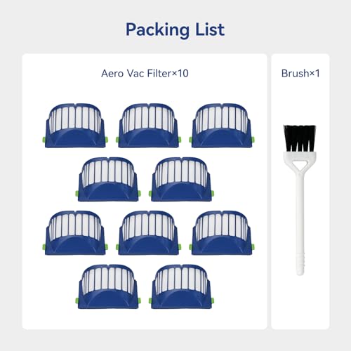 Aero Vac Filter Replacement with a Brush (10 Count)