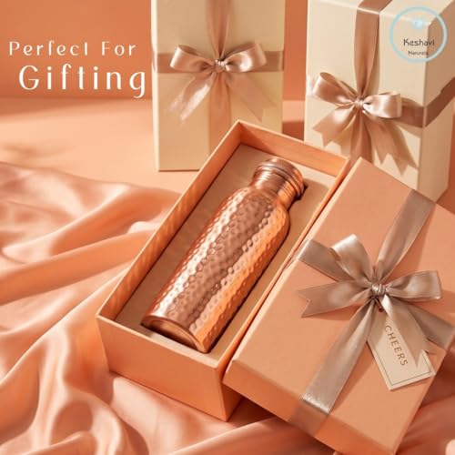 100% Copper Water Bottle 34 Oz