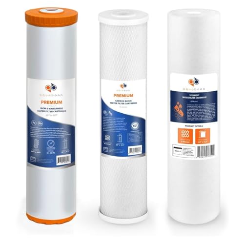 5 Micron 20 x 4.5 Whole House Water Filter Replacement Cartridge Set (3 Count)