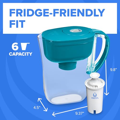 Small 6 Cup Water Filter Pitcher