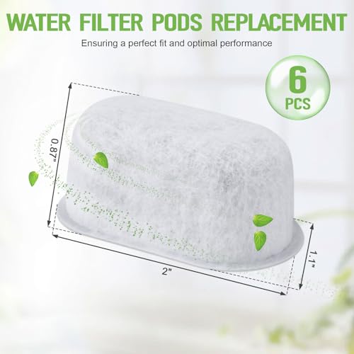 Coffee Maker Water Filter Replacement For GE Cafe Drip Coffee Maker 6 Pcs (6 Count)