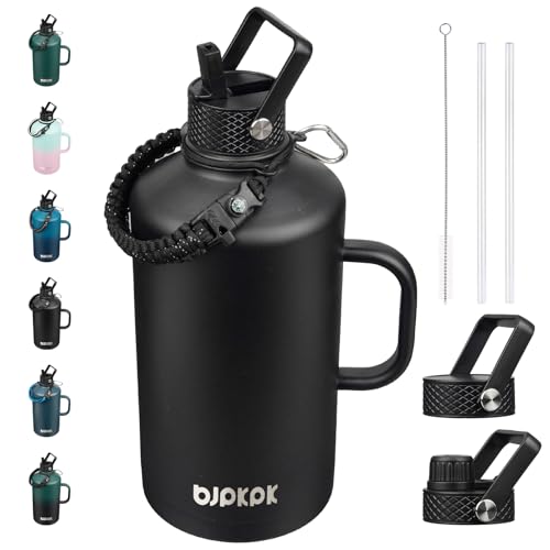 128oz Insulated Water Bottle with Straw Lid