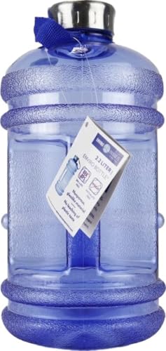 Iconic 2.2 Liter BPA Free Water Bottle with Stainless Steel Cap