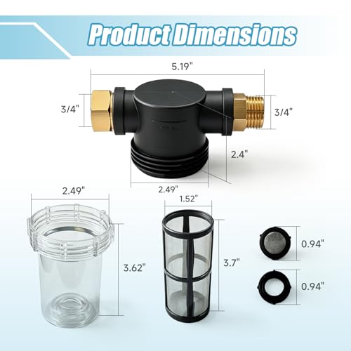 100 Mesh Water Pump Inlet Filter 3