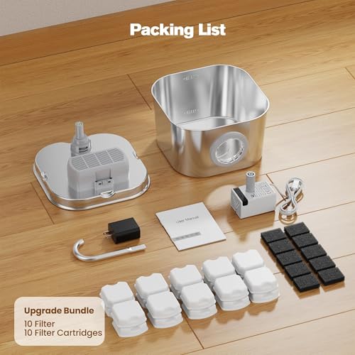 Cat Water Fountain Stainless Steel