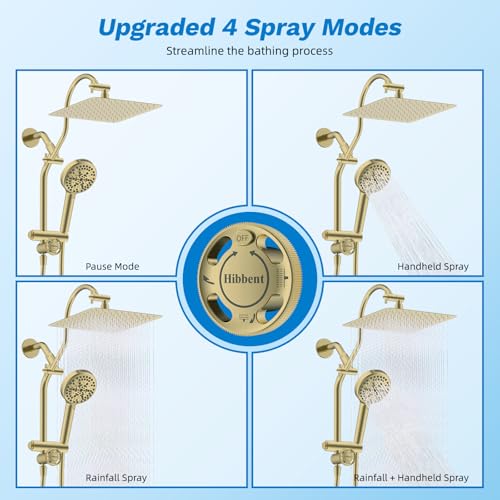 High Pressue All Metal 10" Rainfall Shower Head